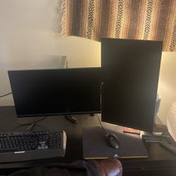 Monitor And Dual Stand