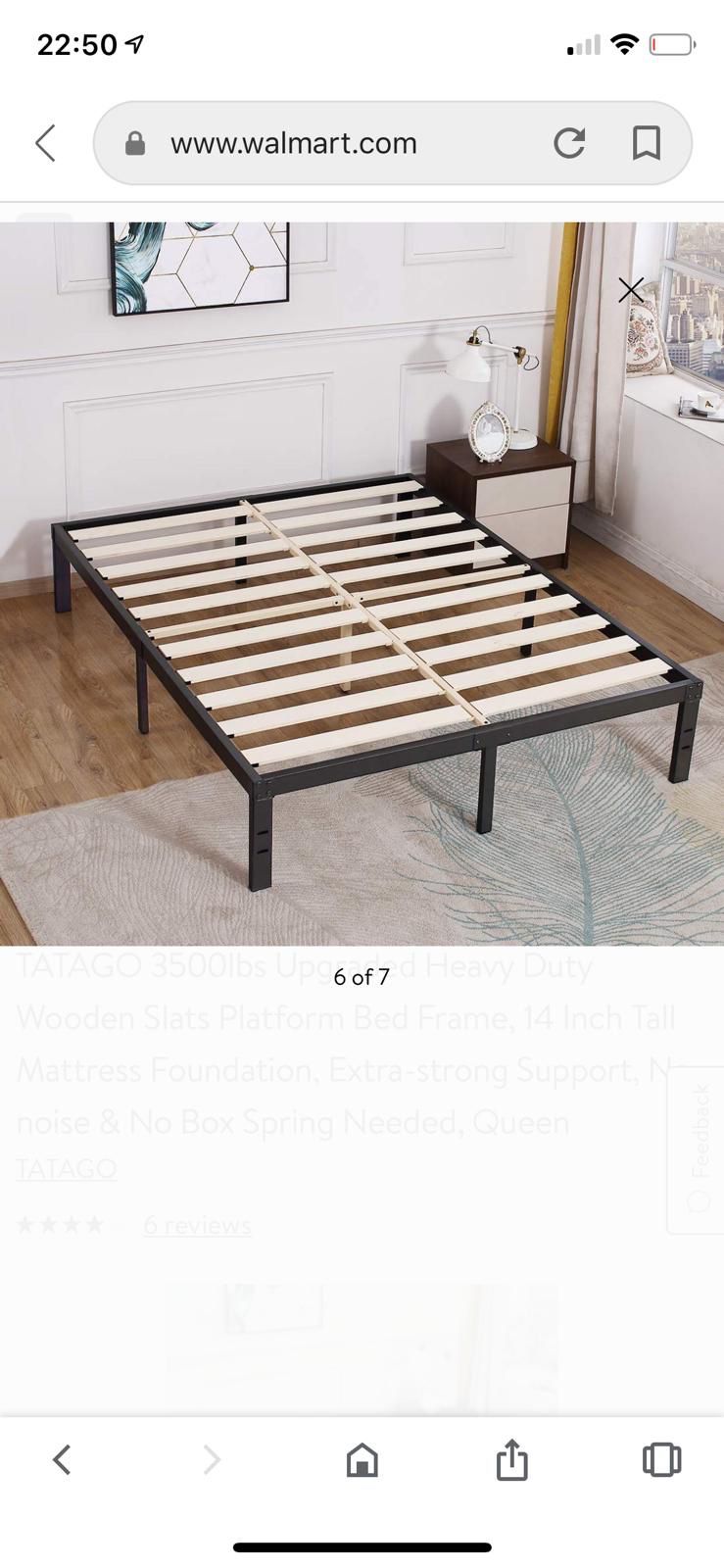 TWIN size bed frame and mattress -TATAGO Heavy Duty Wooden Slats Platform Bed Frame, No noise & No Box Spring Needed TWIN size