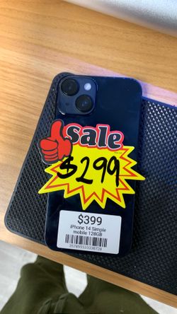 iPhone 14 128gb new with free 3 months of unlimited data