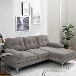 Grey Sectional — Like New