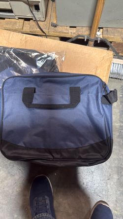 Navy Blue BAG EDGE Laptop Case / Briefcase (14" x 12") – Brand New