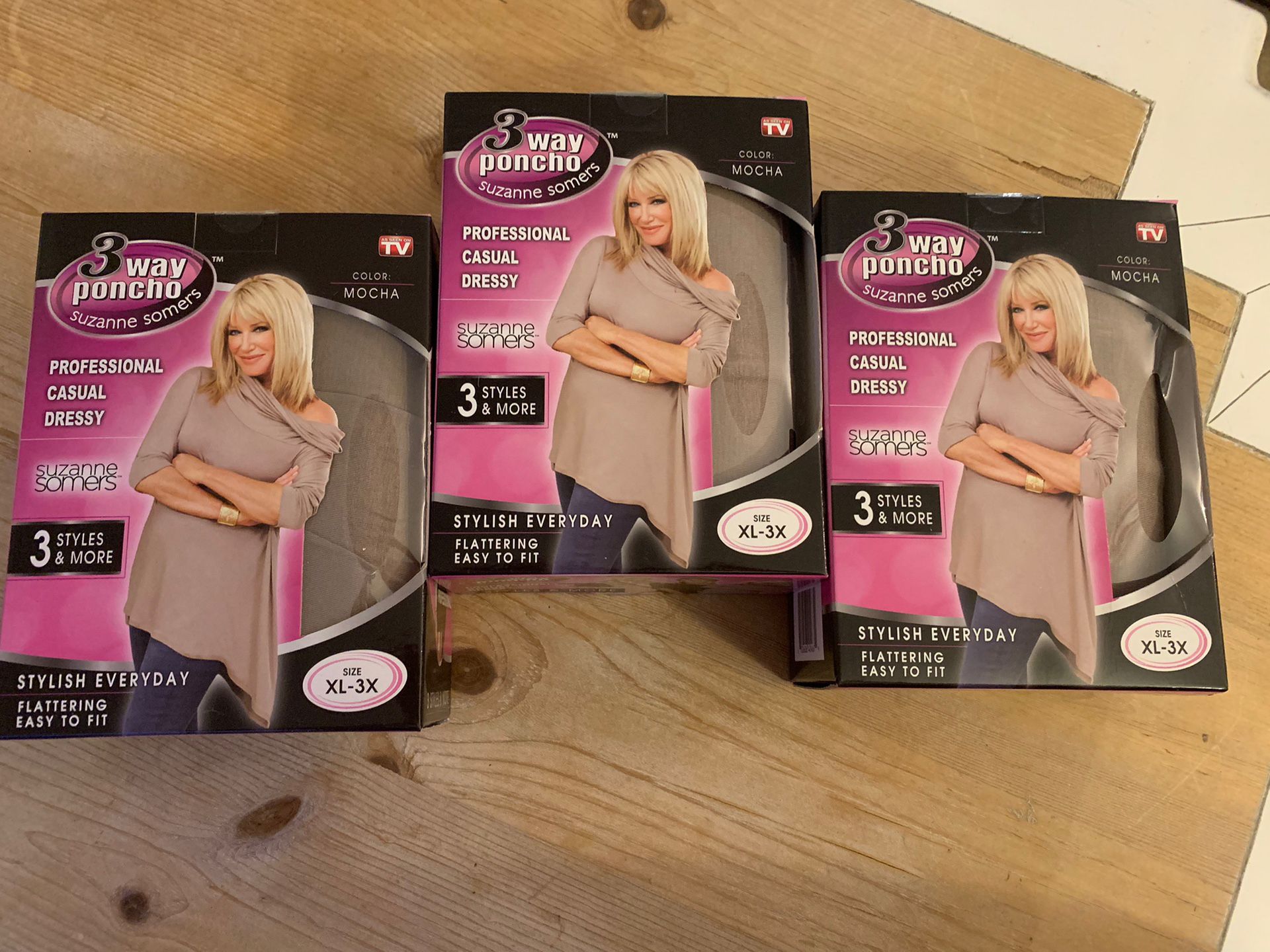 Brand New Suzanne Somers Three-Way Poncho