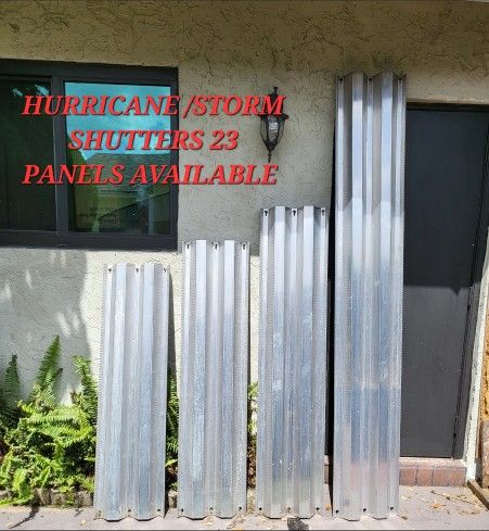 Storm Shutters/ Hurricane Panels Aluminum for windows/sliding doors read description for quantities & measurement (23 Panels Avail) $35 EACH