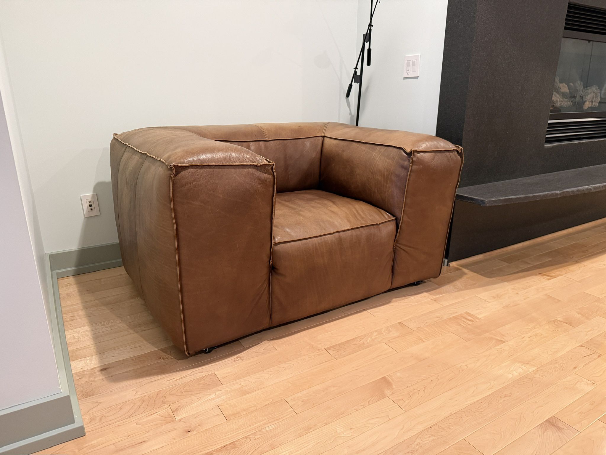 4 piece leather sofa set 