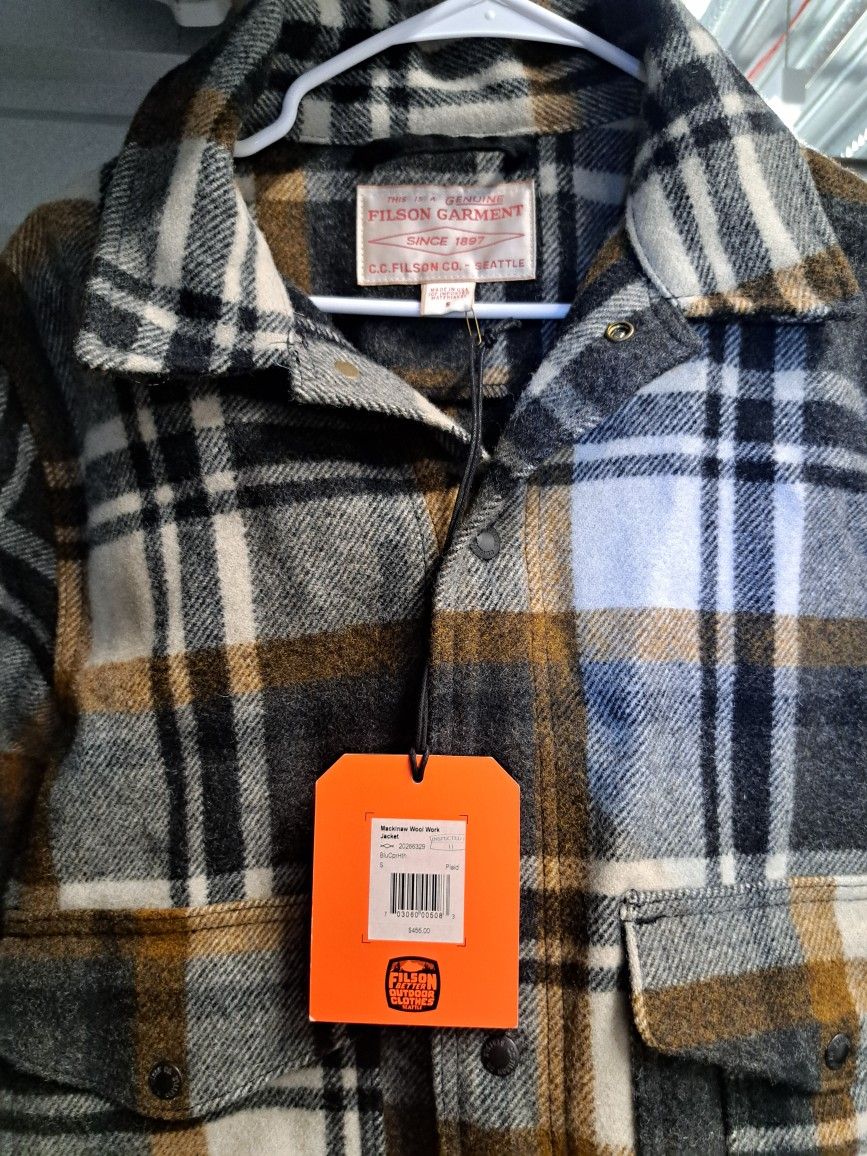 Mackinaw Plaid Wool Work Jacket