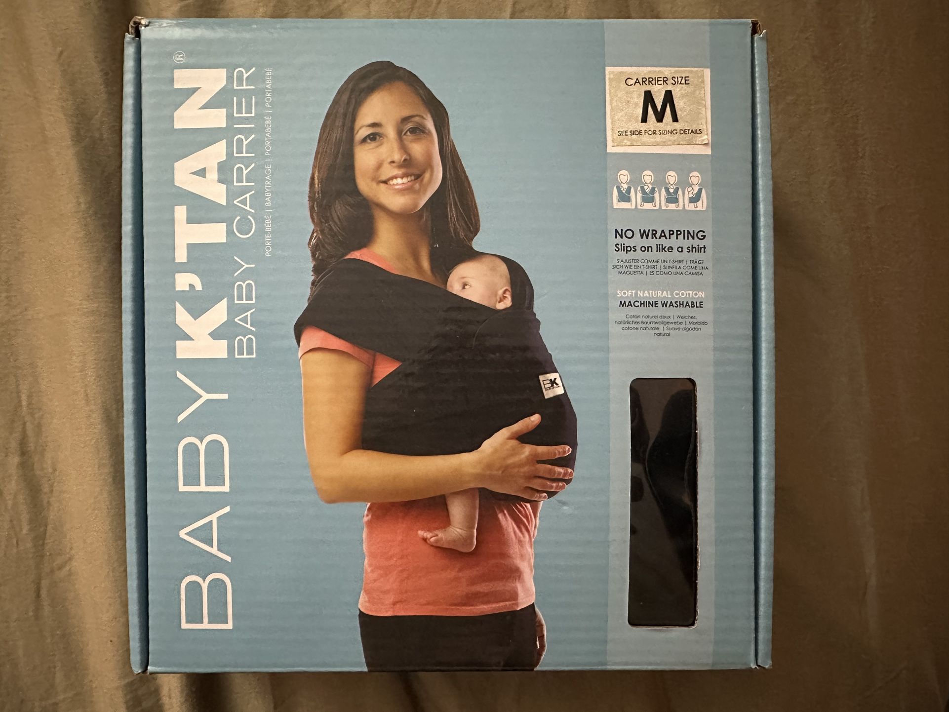 Baby K’tan Baby Carrier – Size M (Black)
