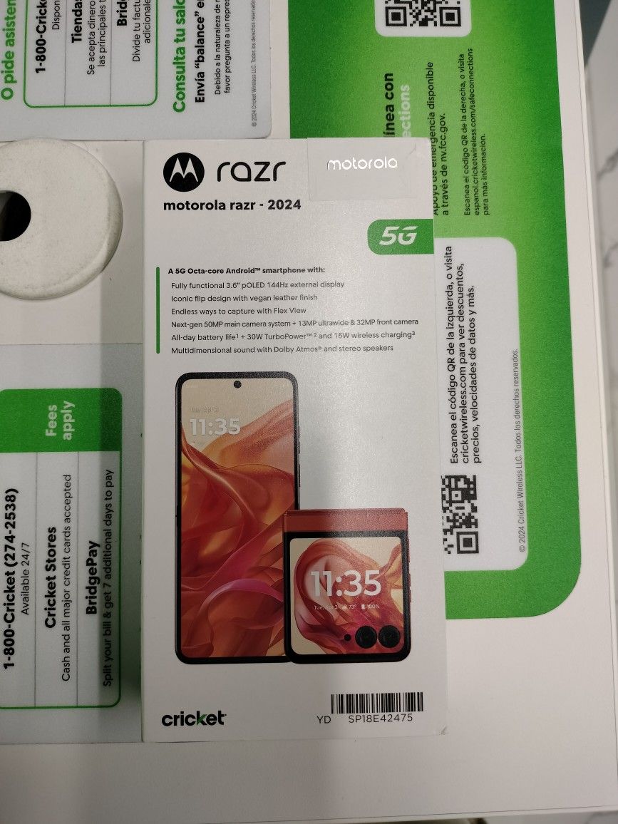 ONLY $363.99 MOTOROLA RAZR 2024 (256GB) SPRITZ ORANGE 🧡 🍊