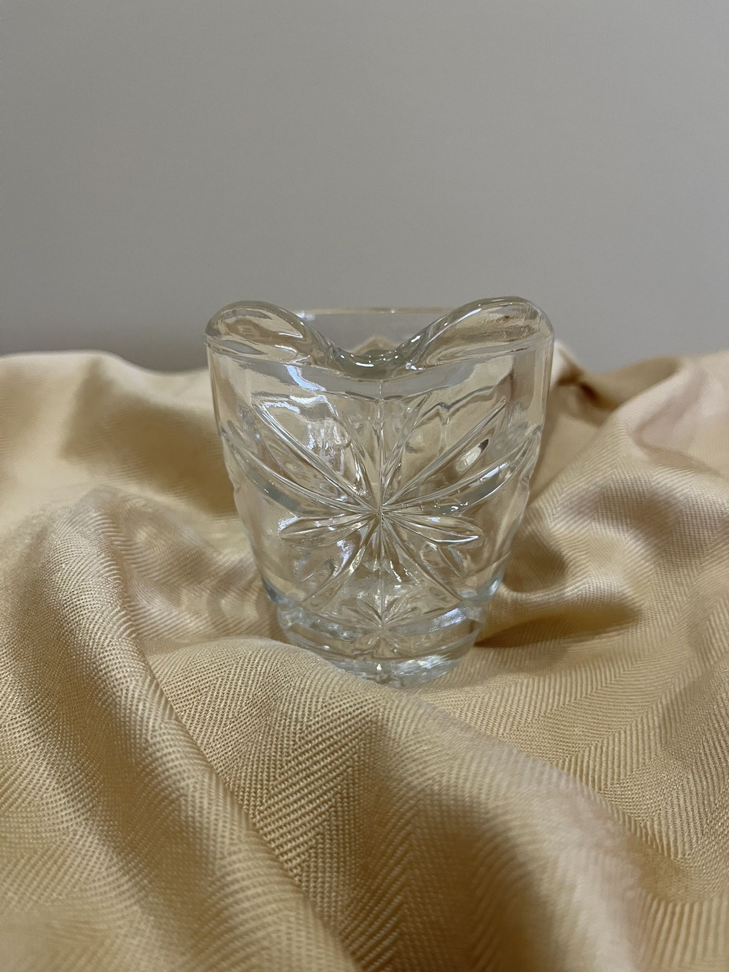 Vintage Anchor Hocking Clear Glass Crystal Creamer