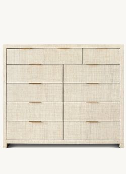 Restoration Hardware Large Raffia Dresser
