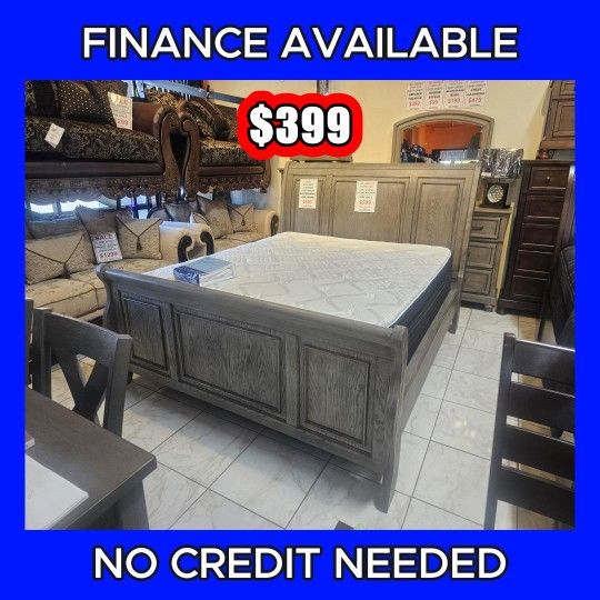 ๐ฅ QUEEN BED DEAL! ๐บ๐ธ OFERTA DE CAMAS! ๐Only $399 โ Add Mattress $99  AND  up Last one/ ULTIMO FINANCE AVAILABLE Delivery available Pickup price