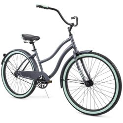 Huffy Cranbrook Comfort Cruiser Bike, 26" Wheels, Ages 13+ Years, Gray

