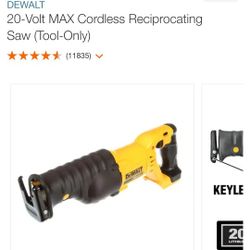  Dewalt DCS380 Type 2 Open BOX TOOL ONLY. WILL THROW IN NEW BLADE