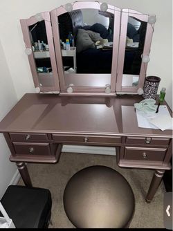 Vanity with seat