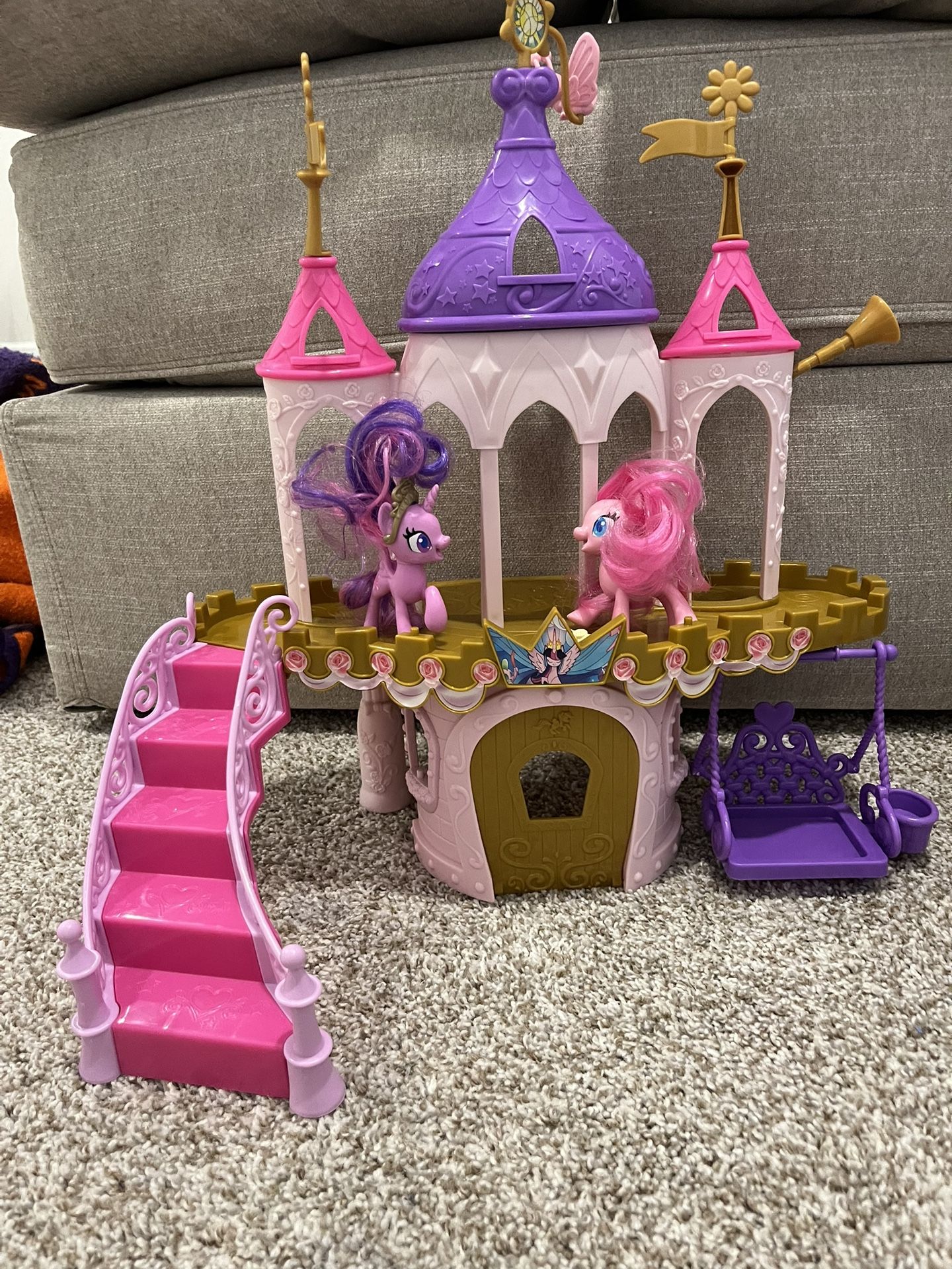 Kids My Little Pony Figurine Play Castle