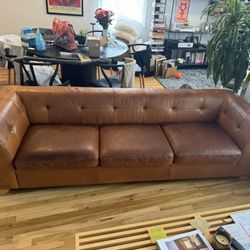 CB2 Leather Sofa
