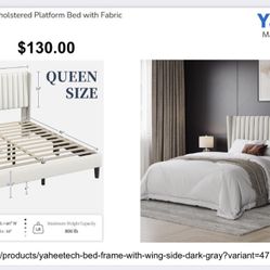 Queen bed frame (Brand New In Box) 