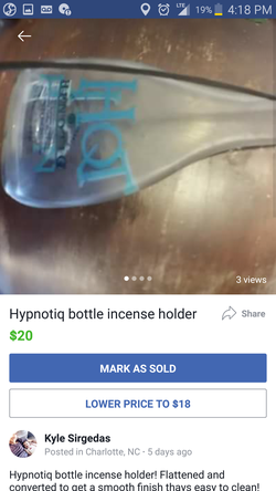 Bottle incense holders.