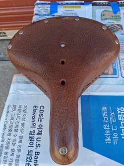Classic Brooks B68S Aged Leather Saddle, England, Like New