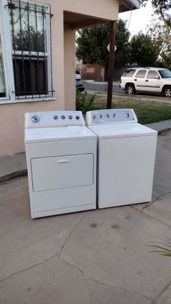 Washer and gas dryer