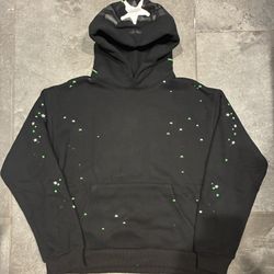 Black Green Web Sp5der Hoodie