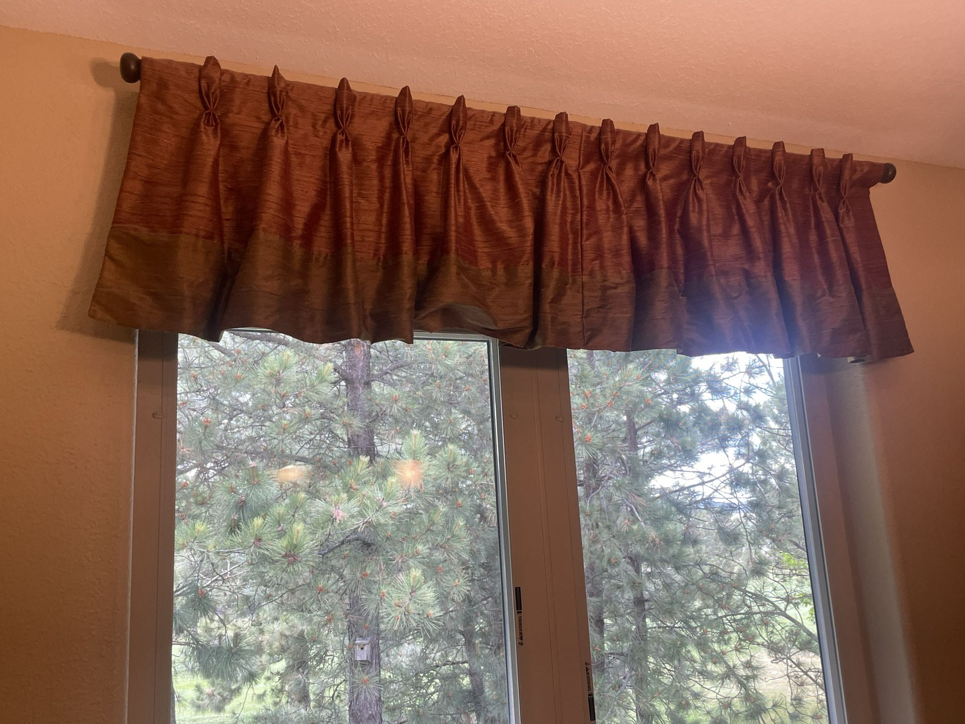 Valance On Brass Rod