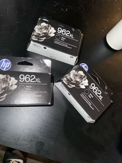 HP 962XL Black Ink Cartridges – Lot of 3