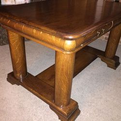 Awesome Vintage Antique Library Table
