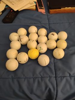 A pack of 20 different golf balls.
