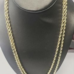 10k 22inch And 24inch 4.2mm Hollow Chains (Check The Description For Pricing)