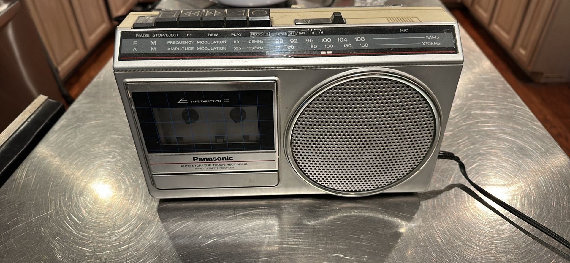 Panasonic Cassette AMFM Portable Stereo RX1210 - Needs Repair.