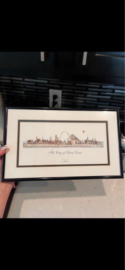 FRAMED ST. LOUIS ART — SET OF 2