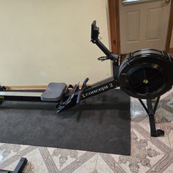 Concept 2 Rowerg Rower with Phone Holder 
