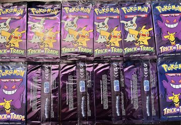 New Unopened Trick or Trade Pokémon Trading Cards 