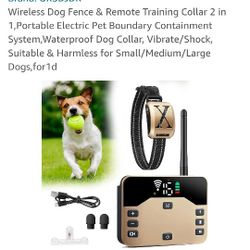 Wireless Dog Training Fence And Remote Training Collar Two In One