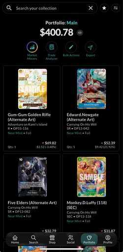 One Piece Card Lot