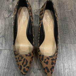 Leopard print heels by BCBGeneration (Size 6)- worn once 