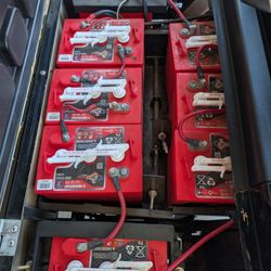 Set of 6 - U.S. Battery 6V Deep Cycle Batteries (48V Set) + Cables