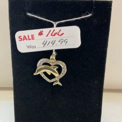 Dolphin  14k Gold Pendant 