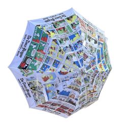 Vintage The Times Picayune Newspaper "Hot Off The Press" Cartoon Comic Umbrella