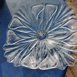 frutero de vidrio grueso $15