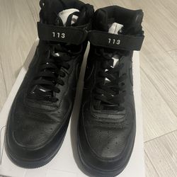 Nike Air Force 1 strapped high custom shoes mens