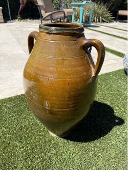 Antique Mediterranean 21” Olive Jug