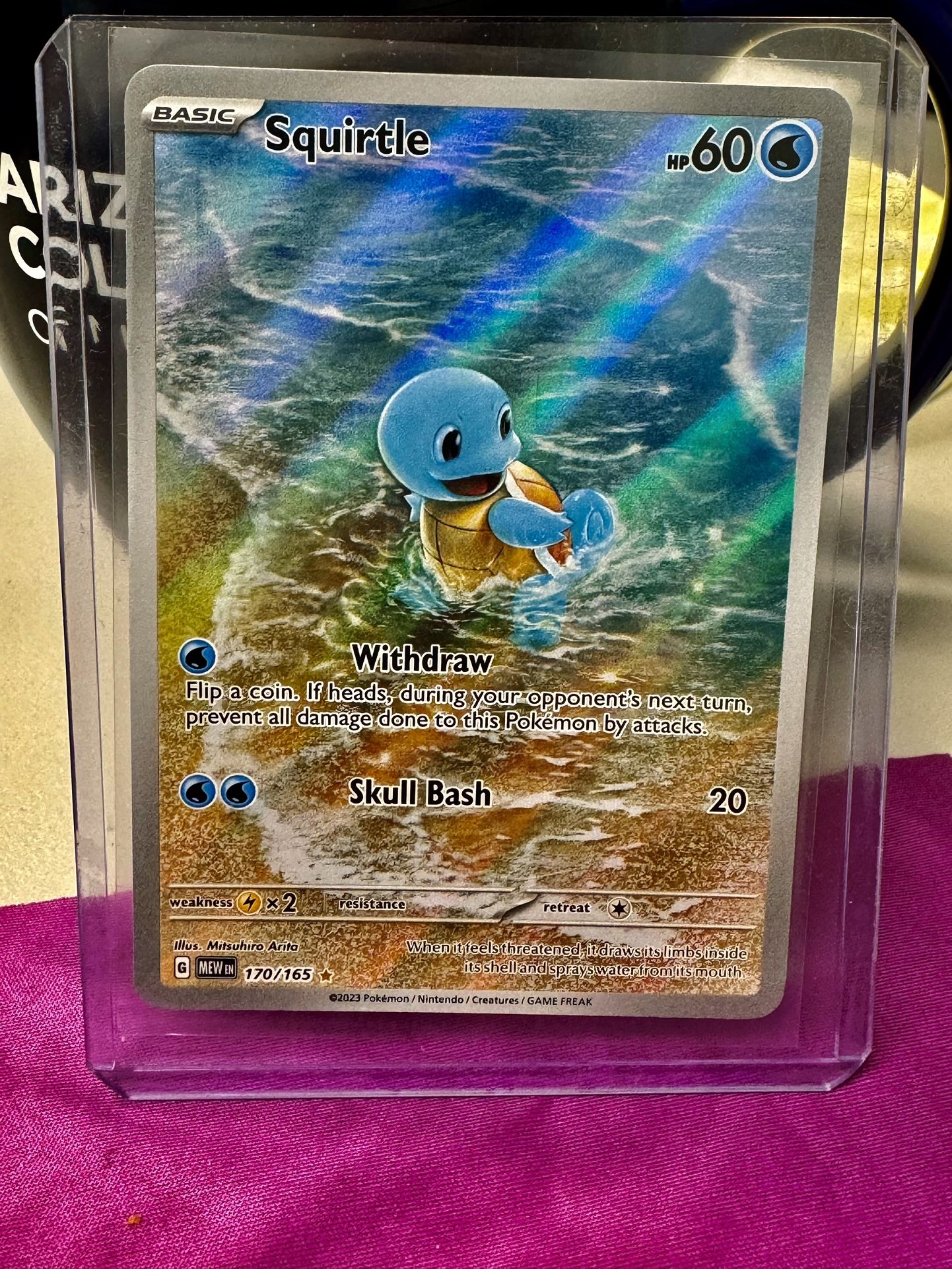 Pokémon TCG Squirtle Scarlet & Violet-151 170/165 Holo Illustration Rare