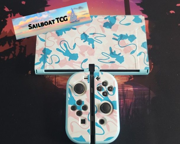 Nintendo Switch OLED - MEW Themed Soft SHELLS for Console + Controller ...