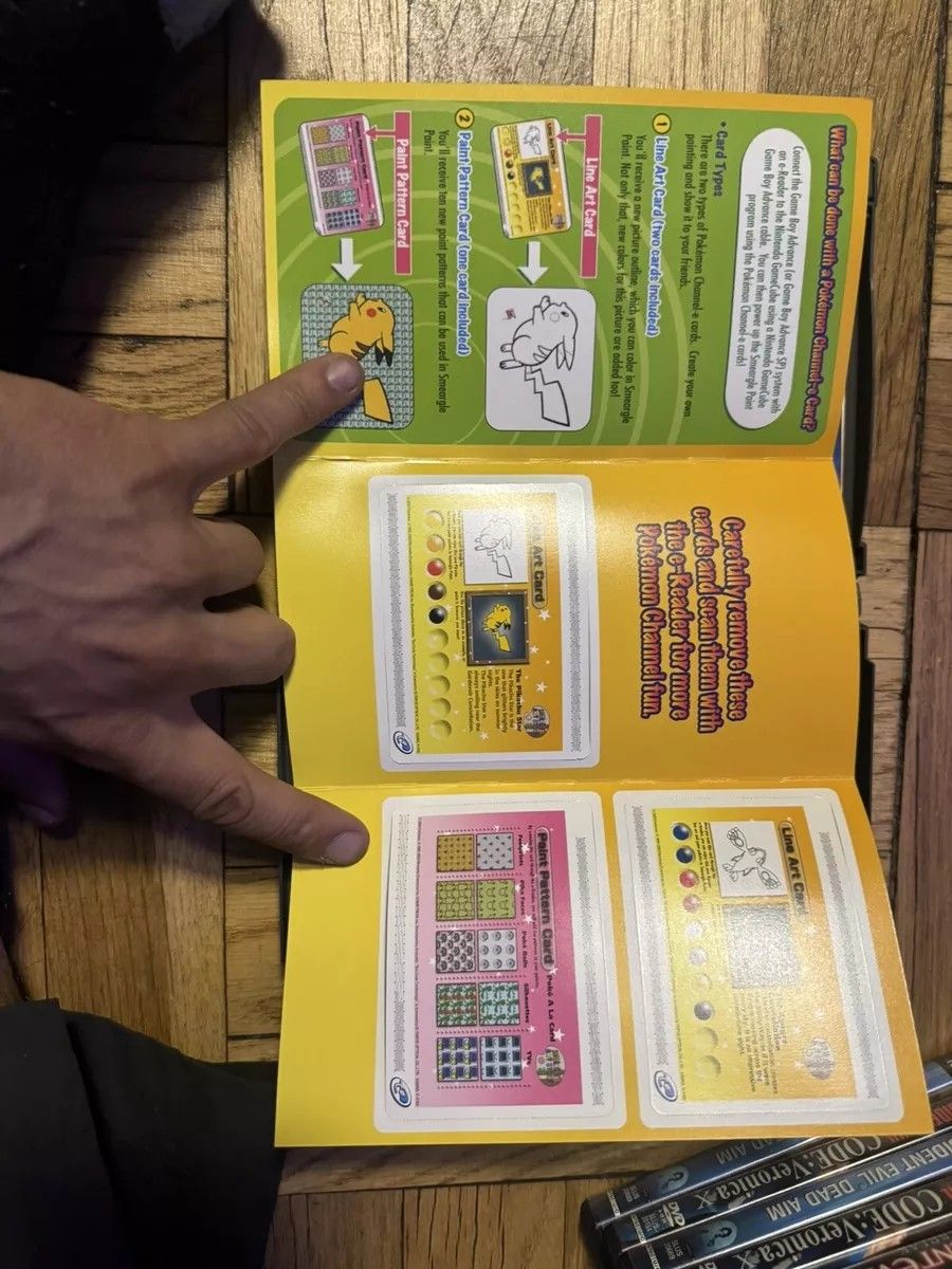 GAMECUBE GAME POKEMON CHANNEL COMPLETE IN BOX WITH ALL {3} E READER CARDS