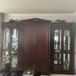 tv cabinet + display cabinets 