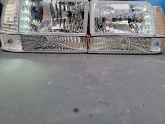 92-96 Ford F150-F350 92-96 Bronco LED Headlights Luces Micas Calaveras Faros