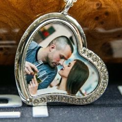 Custom Heart Charm Necklaces