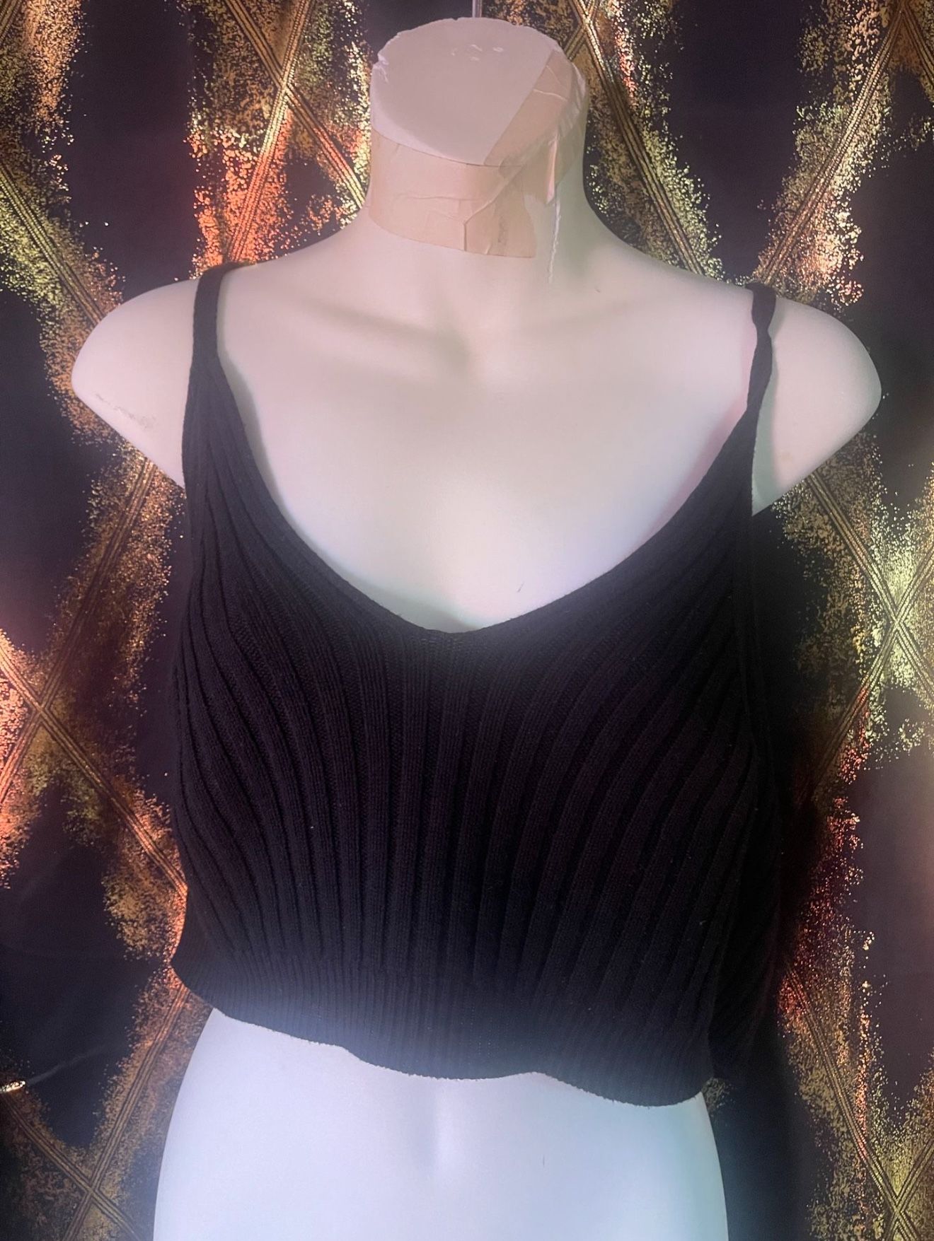 Iris Black And Pink Knit Top