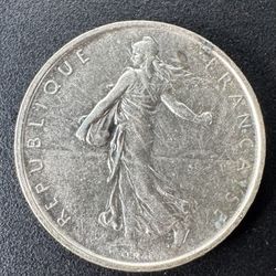 1963 France 5 Francs Silver Coin